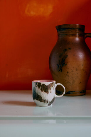 HKLIVING 70's ceramics café mugs set van 4