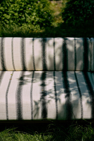 HKLIVING Outdoor Sofa Teak chalkstripe