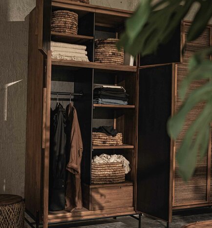 dBodhi Coco kledingkast 4 deuren 1 laden