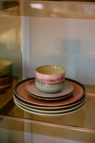 HKLIVING 70s ceramics Tapas Bowls Impression set of 4  