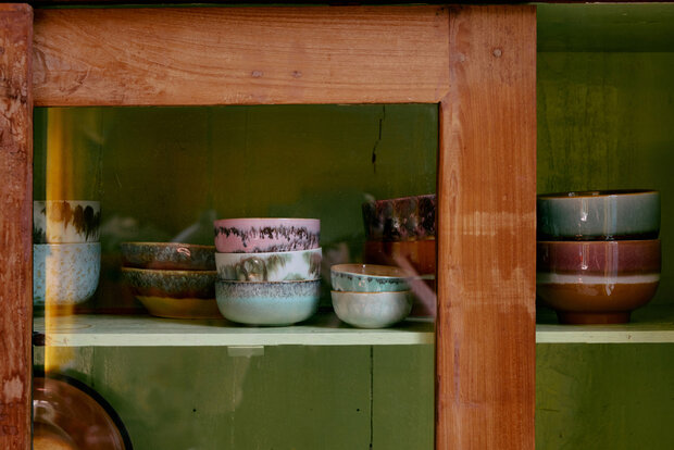 HKLIVING 70s ceramics Tapas Bowls Impression set of 4  