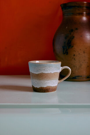 HKLIVING 70's ceramics Cappuccino Mugs Skyline