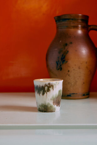 HKLIVING 70's ceramics Coffee Mug Tide