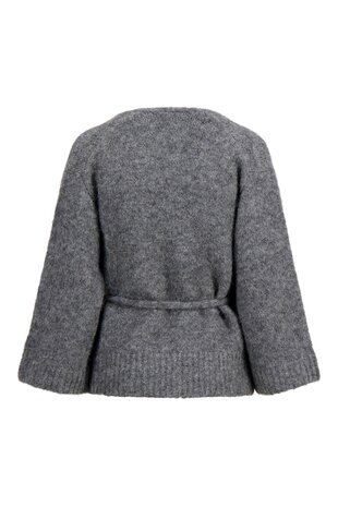 Zusss wikkel vest middengrijs