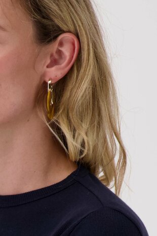 Zusss oorbellen met resin rondje