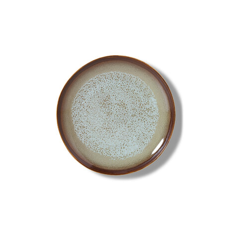 HKLIVING 70s Ceramics Dessert Plates Contrast, Set Of 2