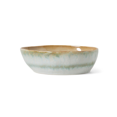 HKLIVING 70s Ceramics Pasta Bowls Petal, Set Of 2
