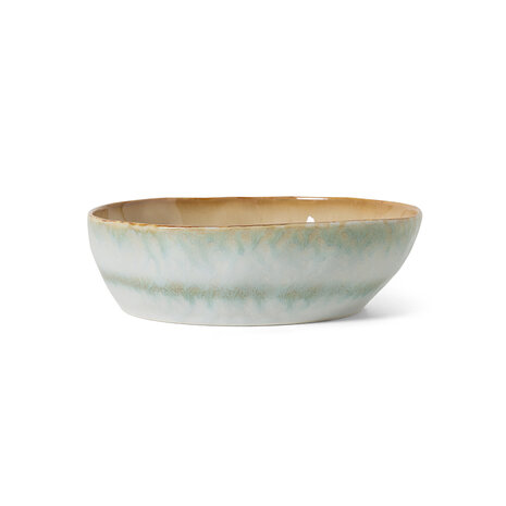 HKLIVING 70s Ceramics Pasta Bowls Petal, Set Of 2