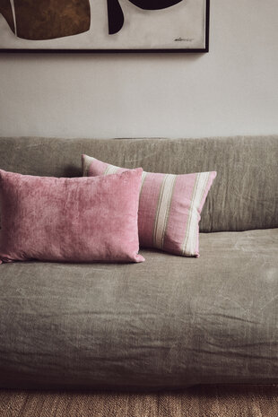 HKLIVING Velvet Cushion Rose 60x40cm