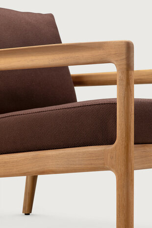 Ethnicraft Jack Outdoor Loungestoel Burgundy