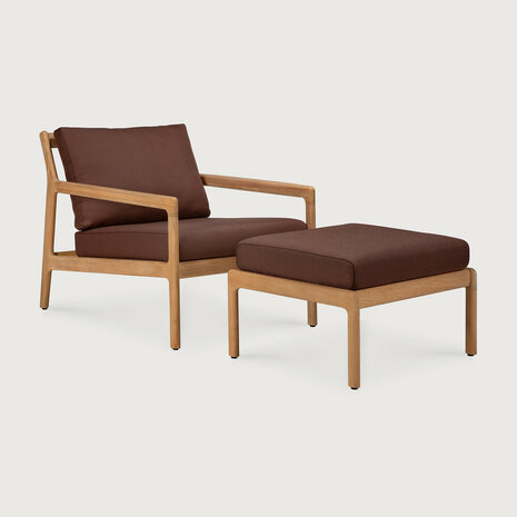 Ethnicraft Jack Outdoor Voetbank Burgundy