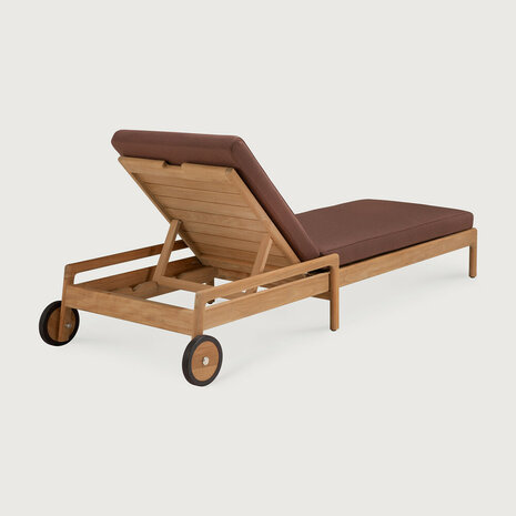 Ethnicraft Jack Outdoor Verstelbaar Ligbed Burgundy