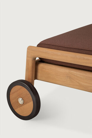 Ethnicraft Jack Outdoor Verstelbaar Ligbed Burgundy