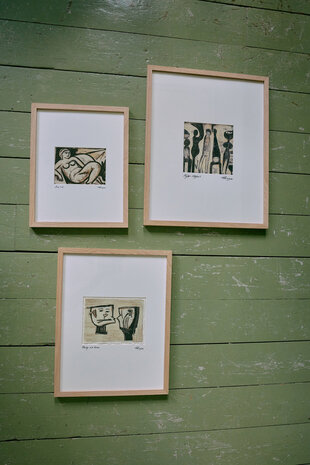 HKLIVING Framed Artwork suns out, 29x37cm