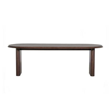 Ellips Eetkamertafel Mango Hout Walnoot 90x180cm