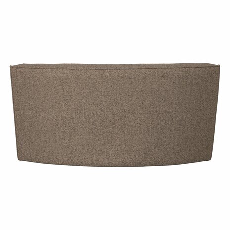 Woood Essentials Europa 2-zits Eetbank Geweven Stof Donkerbruin Melange