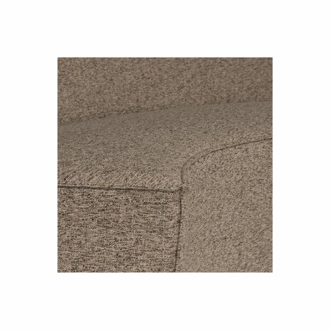 Woood Essentials Europa 2-zits Eetbank Geweven Stof Donkerbruin Melange