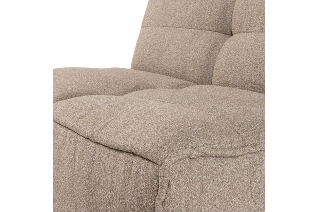Vtwonen Cluster 1-zits element bouclé khaki bruin