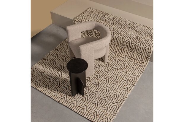 WOOOD Essentials Tiwa Fauteuil Bouclé Beige