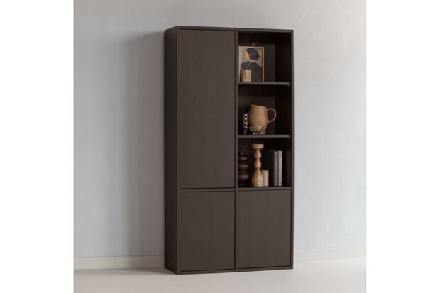 WOOOD Essentials Merel Opbergkast Grenen Middenbruin