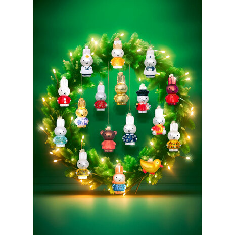 Vondels Ornament glas Nijntje-Miffy gouden jurkje