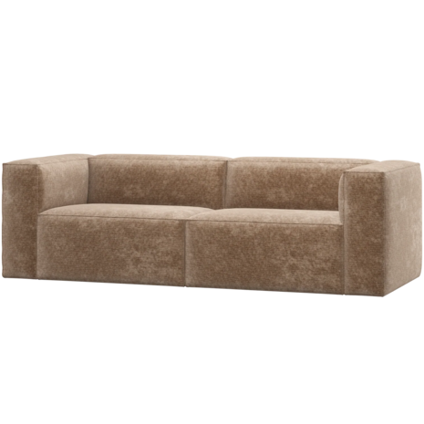 WOOOD Essentials  Bean 3,5-zits bank Chenille Velvet Taupe