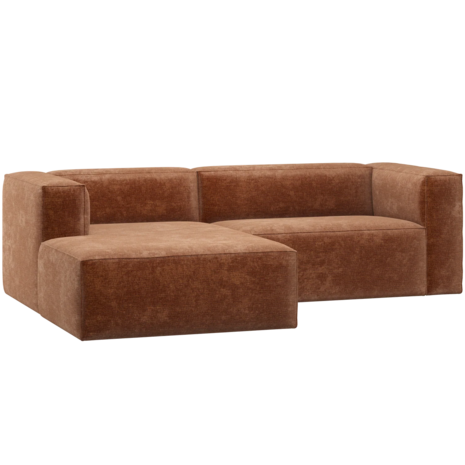 WOOOD Essentials Bean Chaise Longue Bank Links Chenille Velvet Terra