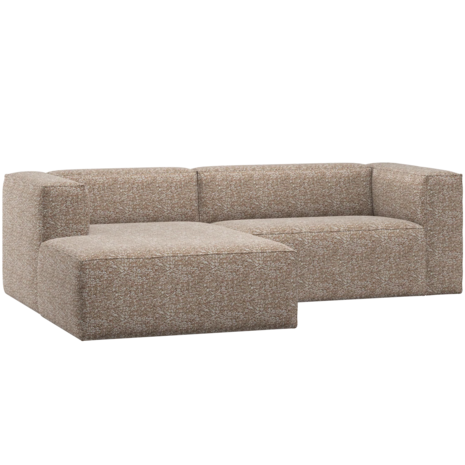 WOOOD Essentials Bean Chaise Longue Bank Links Lichtbruin Melange