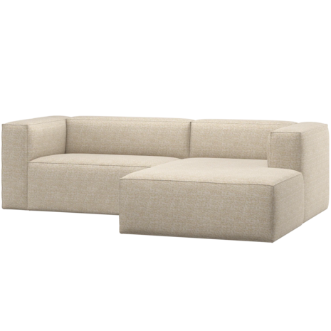 WOOOD Essentials Bean Chaise Longue Bank Rechts Beige Melange