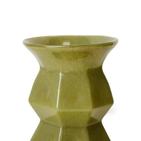 HKLIVING Silhouette glass vase, green
