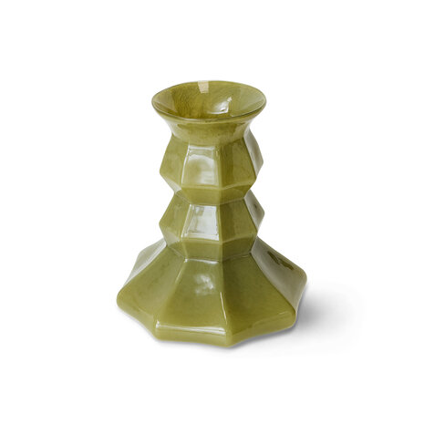 HKLIVING Silhouette glass vase, green