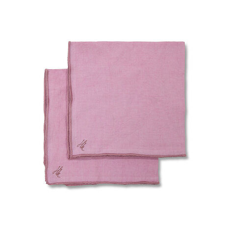 HKLIVING Ease napkins set of 2, rosette 50x50 cm 