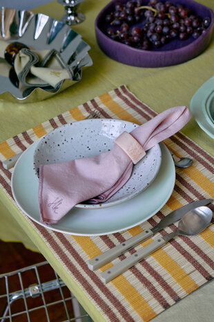 HKLIVING Ease napkins set of 2, rosette 50x50 cm 