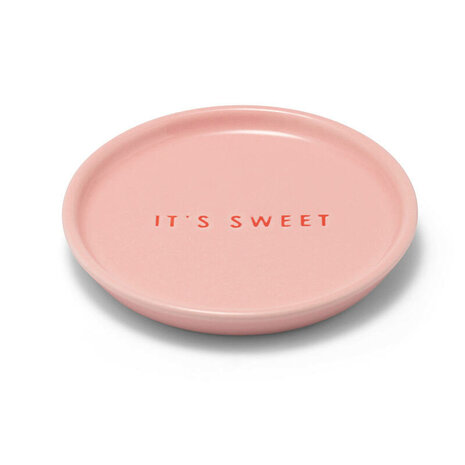 Vondels Petit four bordje IT'S SWEET pink