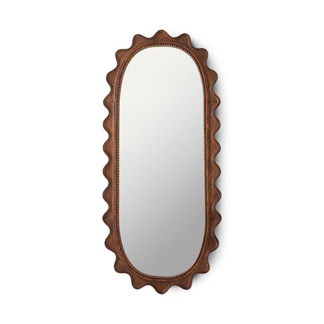 HKLIVING Wooden ripple mirror