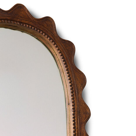 HKLIVING Wooden ripple mirror