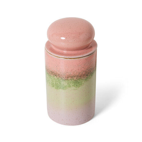 HKLIVING 70s ceramics storage jar glaze
