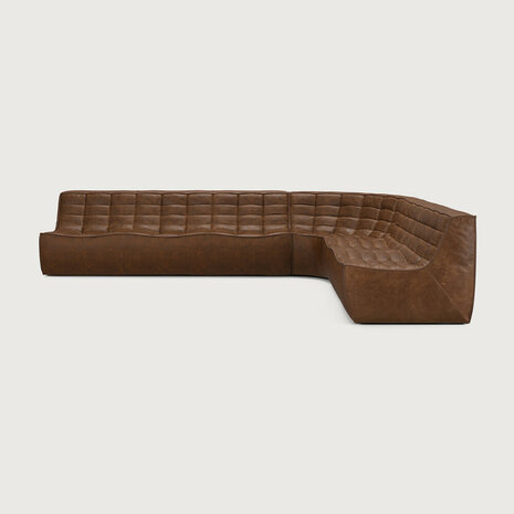 Ethnicraft N701 Modulaire Sofa Set Rechts Chestnut