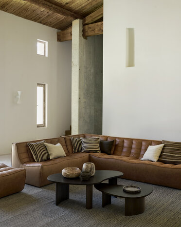 Ethnicraft N701 Modulaire Sofa Set Small Rechts Old Saddle