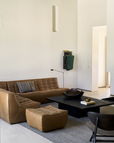 Ethnicraft N701 Modulaire Sofa Set Small Rechts Old Saddle