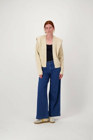 Zusss vest met schouder detail