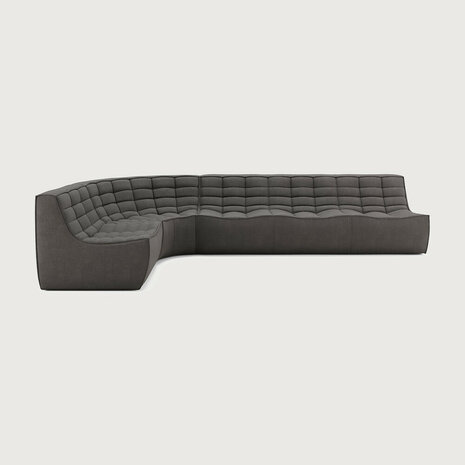 Ethnicraft N701 Modulaire Sofa Set Mini Links Dark Grey