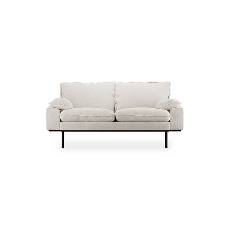 HKliving retro sofa 2 seats Boucle, Cream