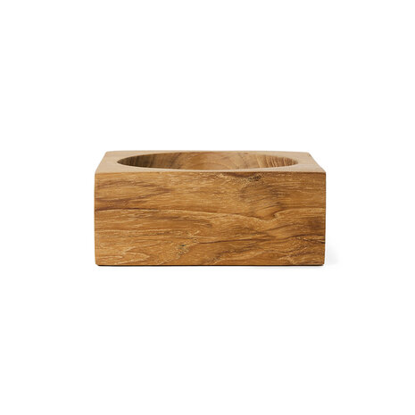 HKLIVING Teak cube bowl, Small