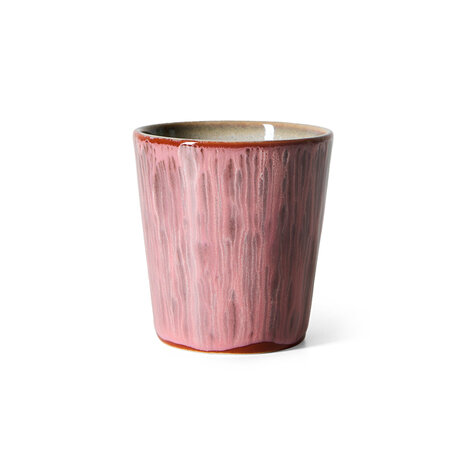 HKLIVING 70s Ceramics Coffee Mug Rhubarb