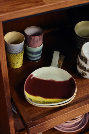 HKLIVING 70s Ceramics Coffee Mug Rhubarb