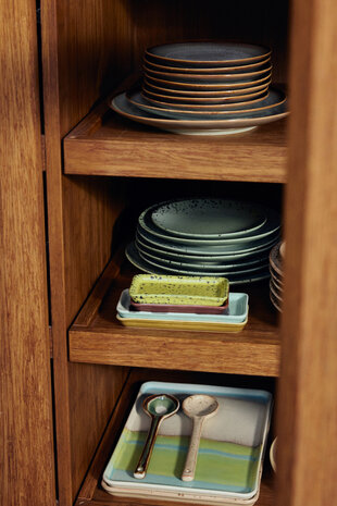 HKLIVING 70s Ceramics Serving Spoons Hills Set of 2