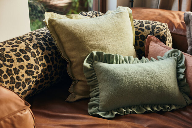 HKLIVING Felt Cushion Mint 60x40cm