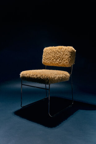 HKLIVING Endless Dining Chair Poodle Golden