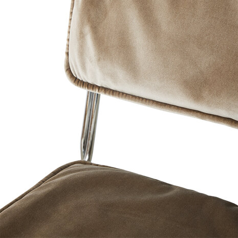 HKLIVING Endless Dining Chair Velvet Dirty Chai